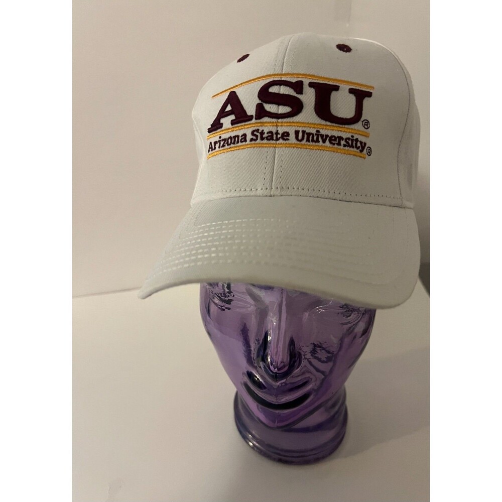 The Game NWT Vintage Arizona State Sun Devils Snapback Hat Cap White ASU NCAA